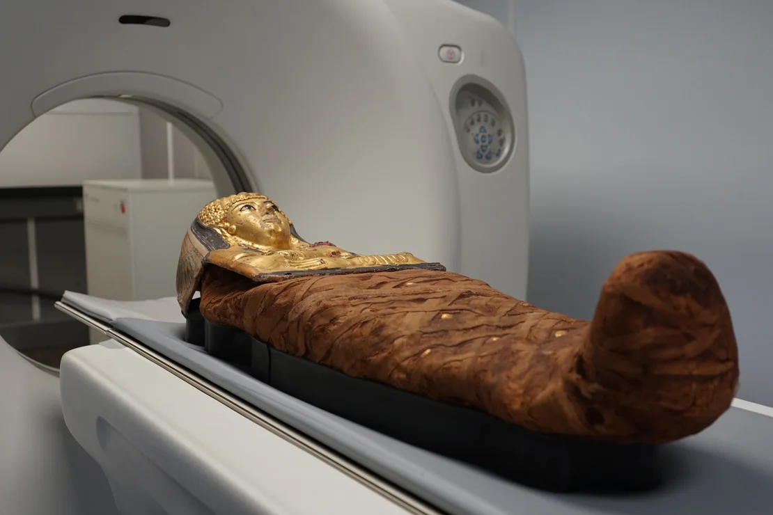 Museum scientists are hoping to learn more about the mummified individuals through the scans, including their sex and age